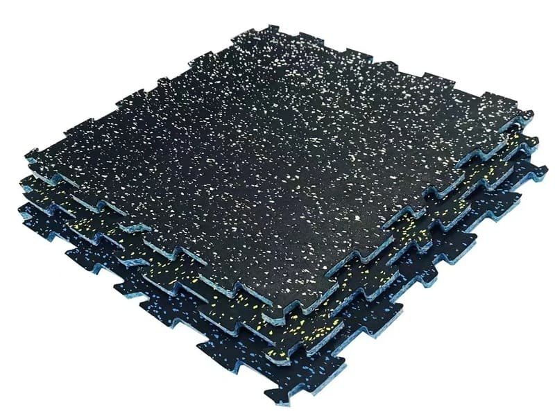 гибридное напольное покрытие для тренажерного зала